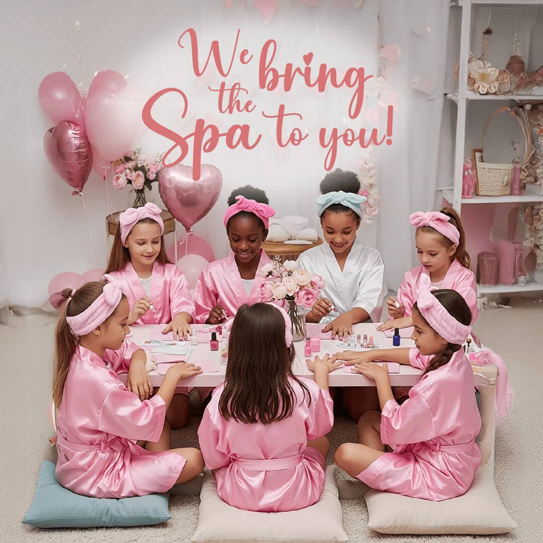 Imagem de uma festa de spa infantil da Tia Nina